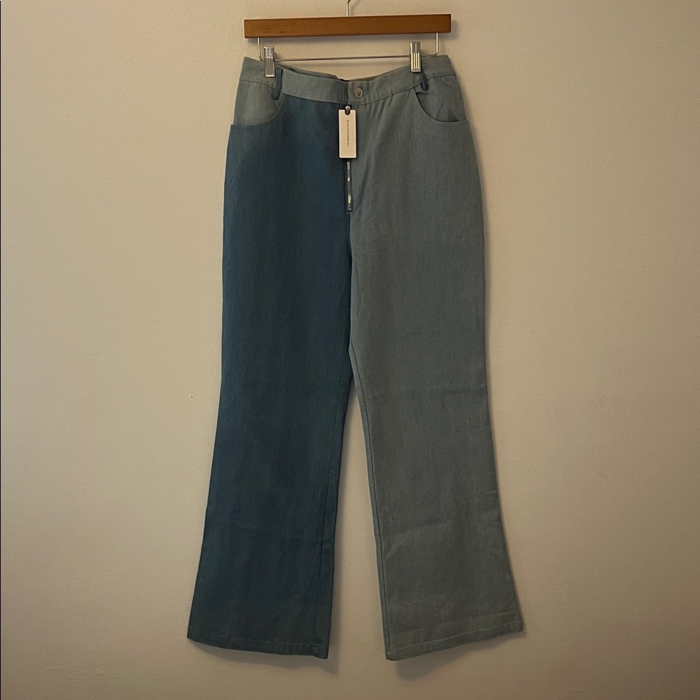 Anthropologie/En Saison Two-Tone Flare Jeans